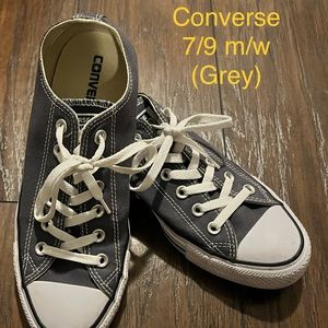 NWOT Converse Chuck Taylor Shoes (Grey) M7/W9